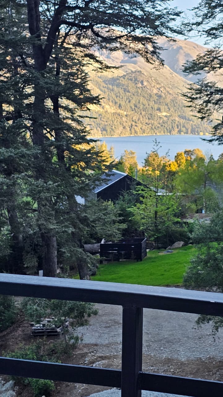 Lake and mountain panorama